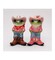 Ceramic Cowboy and Cowgirl Frog Salt and Pepper Shakers, Frog Lover Gift, Farmhouse Kitchen Decor, Gift for Her